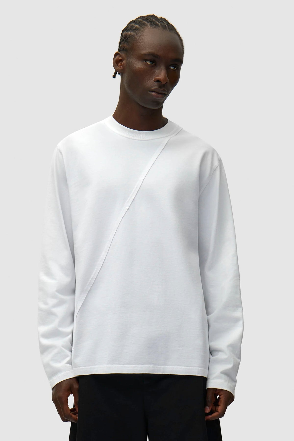 ARTE - BACK CIRCLE LOGO LONGSLEEVET-SHIRT - WHITE