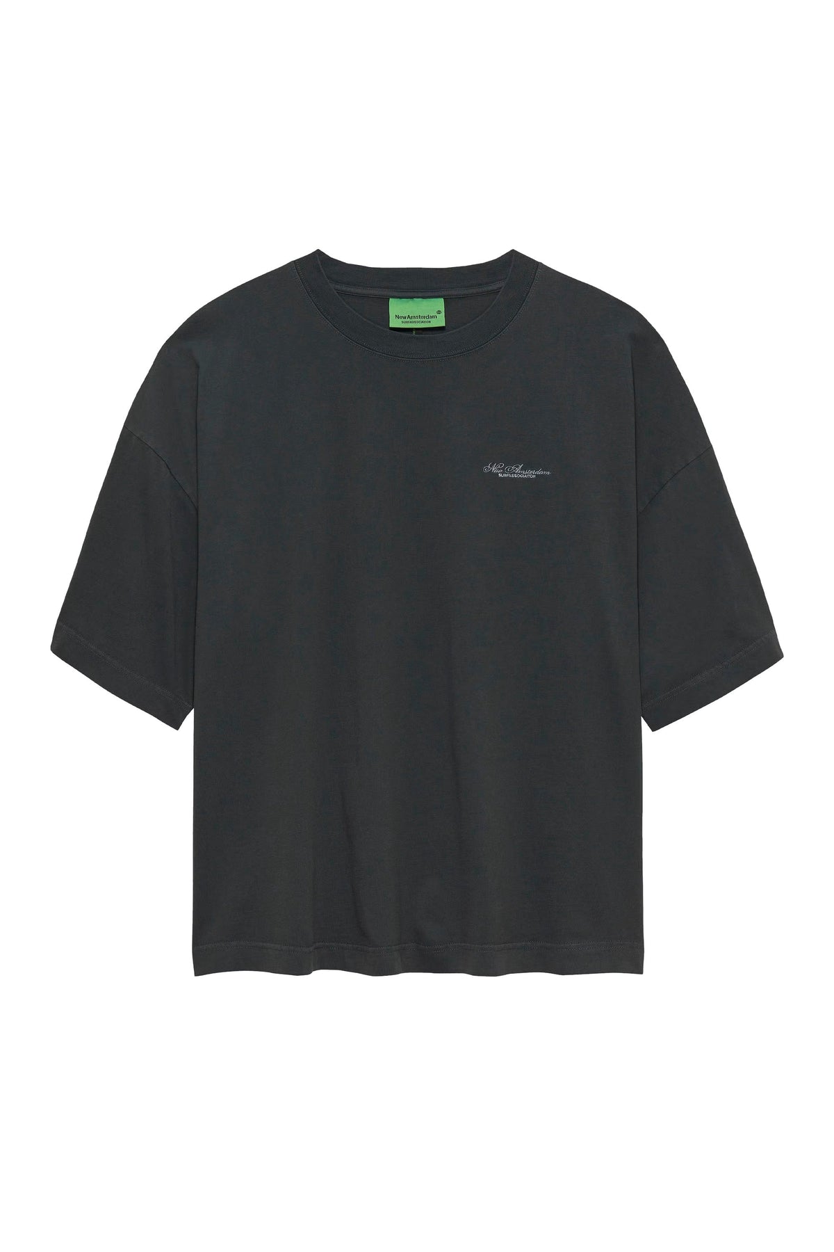 NEW AMSTERDAM SURF ASSOCIATION - BIG LOGO TEE - ANTHRACITE