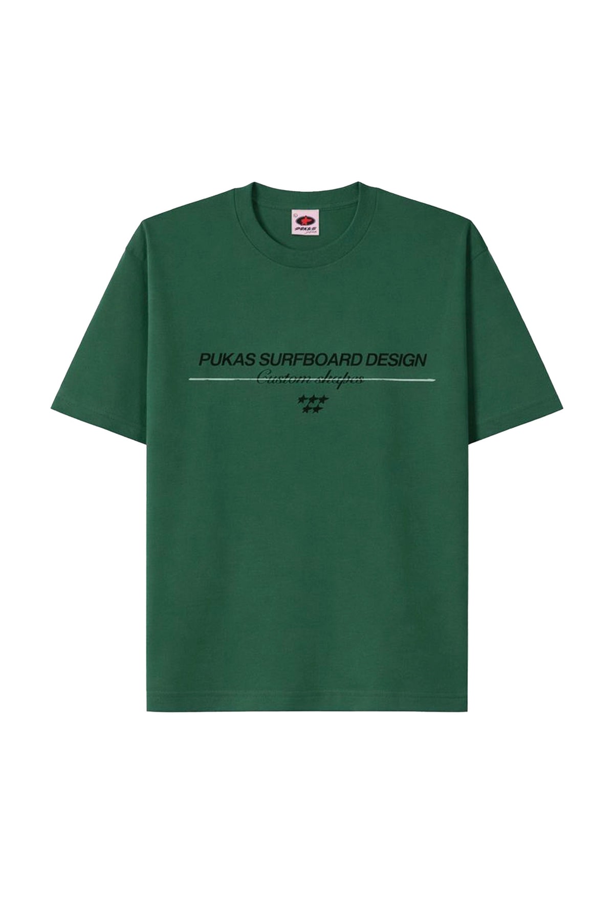PUKAS - FIVE STARS SHORT SLEEVE TEE - EVERGREEN
