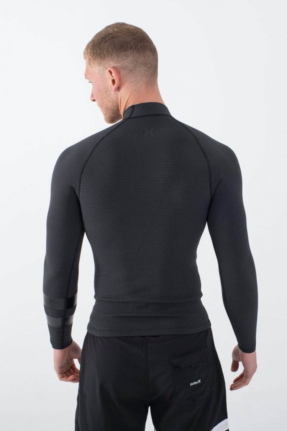 HURLEY - PLUS JACKETS TEXTURE - 1.5/1MM - LONG SLEEVE - BLACK/GRAPHITE - MAN