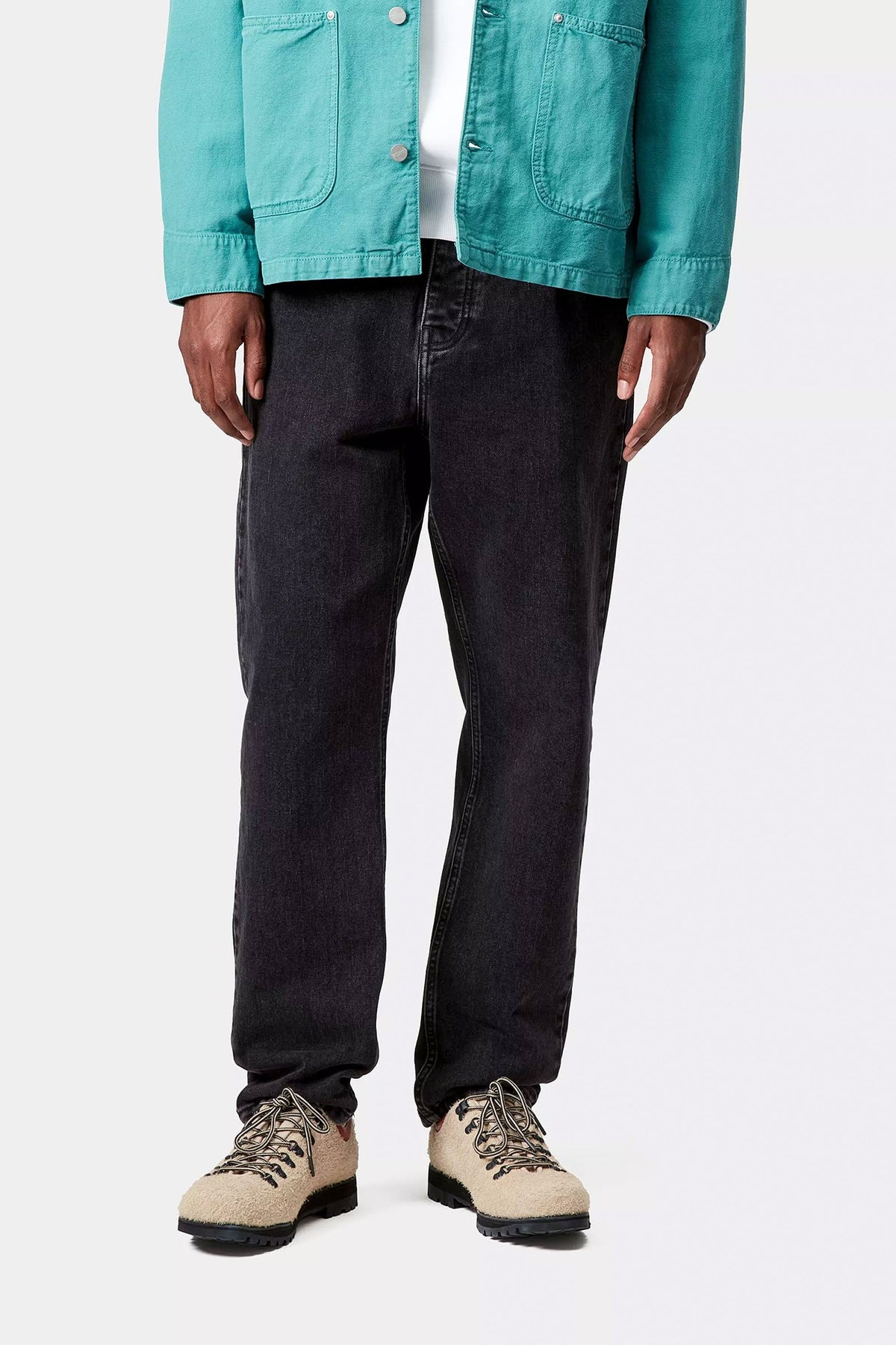 CARHARTT WIP - NEWEL PANT - BLACK STONE WASHED